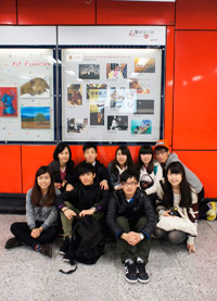 The theme for the exhibition at Central MTR Station is "Hong Kong Scenes"